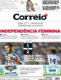 Capa do jornal Correio 27/04/2018