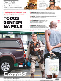 Capa do jornal Correio 27/05/2018