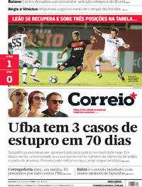 Capa do jornal Correio 27/07/2018