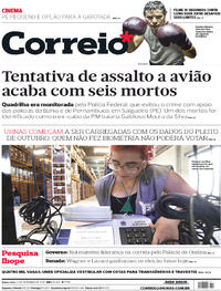 Capa do jornal Correio 27/09/2018
