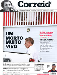Capa do jornal Correio 27/11/2018