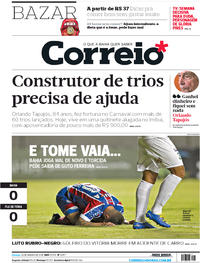 Capa do jornal Correio 28/01/2018