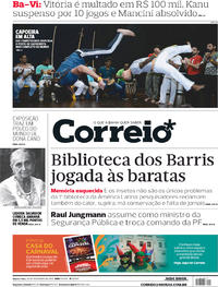 Capa do jornal Correio 28/02/2018
