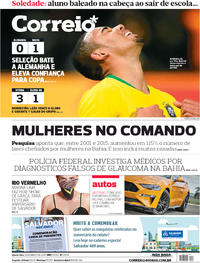 Capa do jornal Correio 28/03/2018