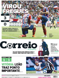 Capa do jornal Correio 28/05/2018