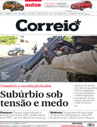 Capa do jornal Correio 28/07/2018