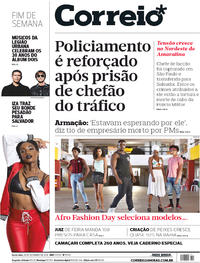 Capa do jornal Correio 28/09/2018
