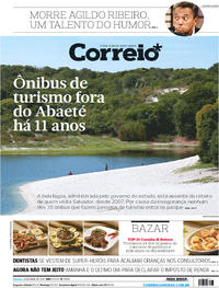 Capa do jornal Correio 29/04/2018