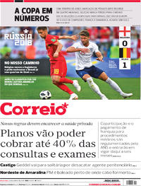 Capa do jornal Correio 29/06/2018
