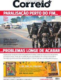 Capa do jornal Correio 30/05/2018