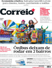 Capa do jornal Correio 31/01/2018