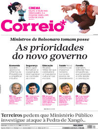 Capa do jornal Correio 03/01/2019