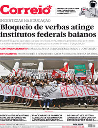 Capa do jornal Correio 07/05/2019