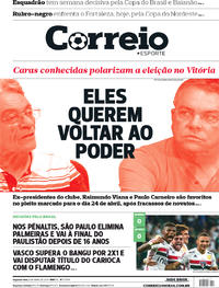 Capa do jornal Correio 08/04/2019