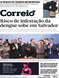 Capa do jornal Correio 08/05/2019