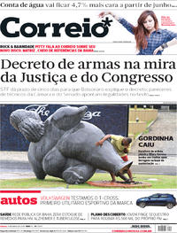 Capa do jornal Correio 11/05/2019