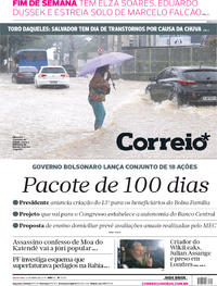 Capa do jornal Correio 12/04/2019