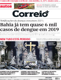 Capa do jornal Correio 17/04/2019