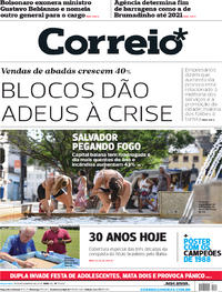 Capa do jornal Correio 19/02/2019