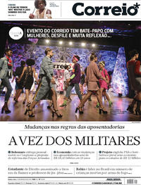 Capa do jornal Correio 21/03/2019