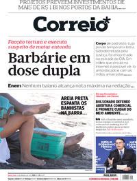 Capa do jornal Correio 23/01/2019