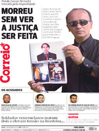 Capa do jornal Correio 23/02/2019
