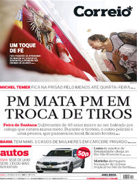 Capa do jornal Correio 23/03/2019