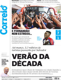Capa do jornal Correio 24/01/2019