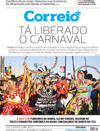Capa do jornal Correio 24/02/2019