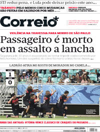 Capa do jornal Correio 24/04/2019