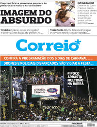 Capa do jornal Correio 27/02/2019