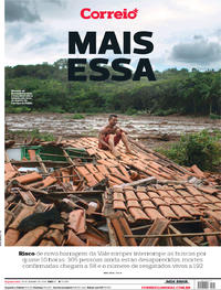 Capa do jornal Correio 28/01/2019