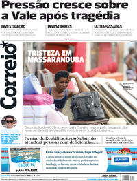 Capa do jornal Correio 30/01/2019