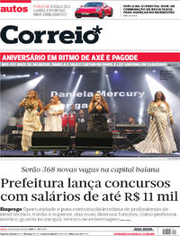 Capa do jornal Correio 30/03/2019