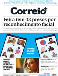 Capa do jornal Correio 30/04/2019