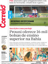 Capa do jornal Correio 31/01/2019