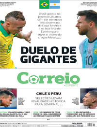 Capa do jornal Correio 01/07/2019