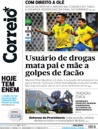 Capa do jornal Correio 03/07/2019