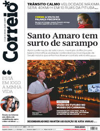 Capa do jornal Correio 03/10/2019