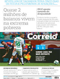 Capa do jornal Correio 07/11/2019