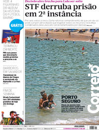 Capa do jornal Correio 08/11/2019