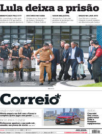 Capa do jornal Correio 09/11/2019