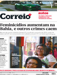 Capa do jornal Correio 10/08/2019