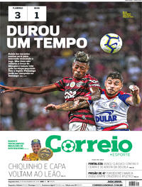 Capa do jornal Correio 11/11/2019