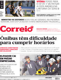 Capa do jornal Correio 12/06/2019