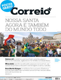 Capa do jornal Correio 14/10/2019