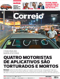 Capa do jornal Correio 14/12/2019