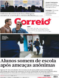 Capa do jornal Correio 15/08/2019