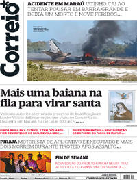 Capa do jornal Correio 15/11/2019