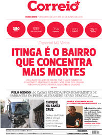 Capa do jornal Correio 16/07/2019